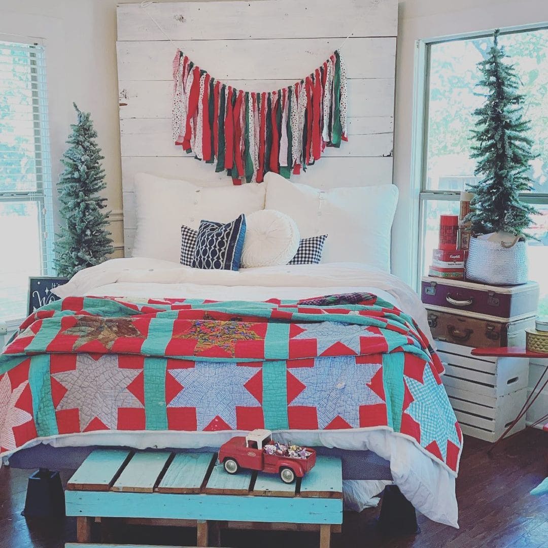 christmas bedroom decoration