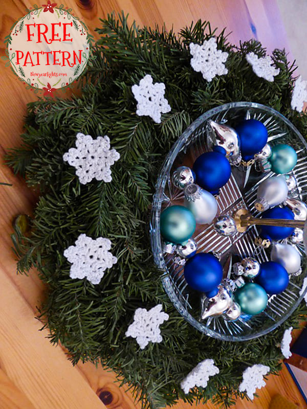Crochet Snowflake Garland Pattern