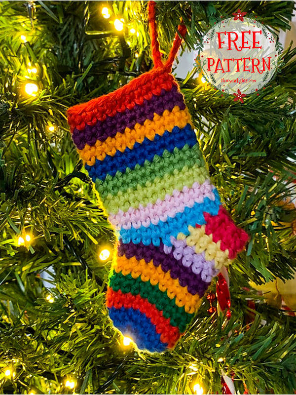 Crochet Stocking Ornaments Pattern