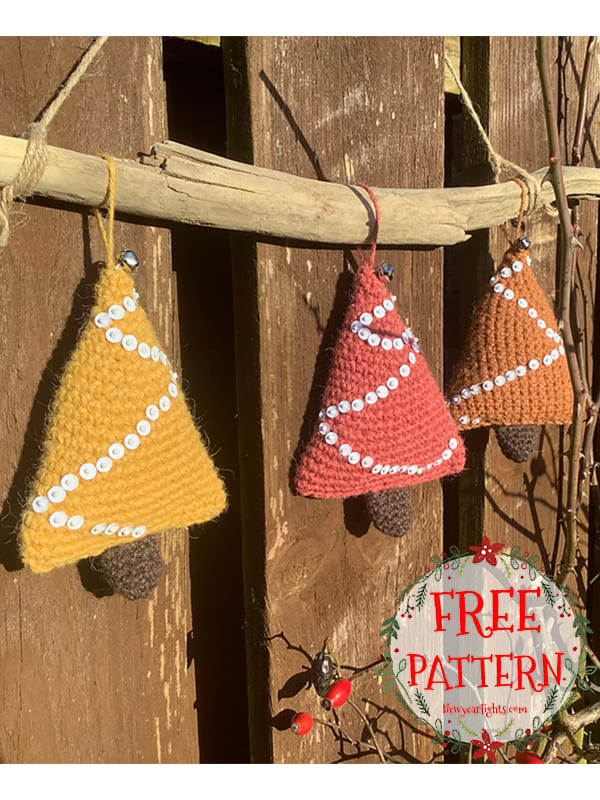 amigurumi crochet tree ornaments