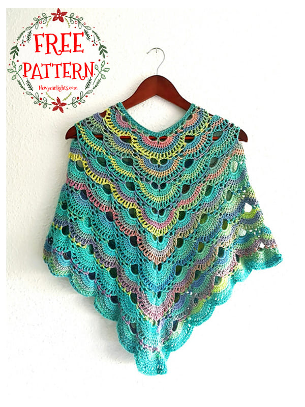 autumn crochet poncho