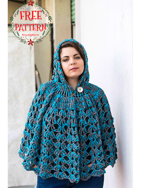 crochet poncho with hood