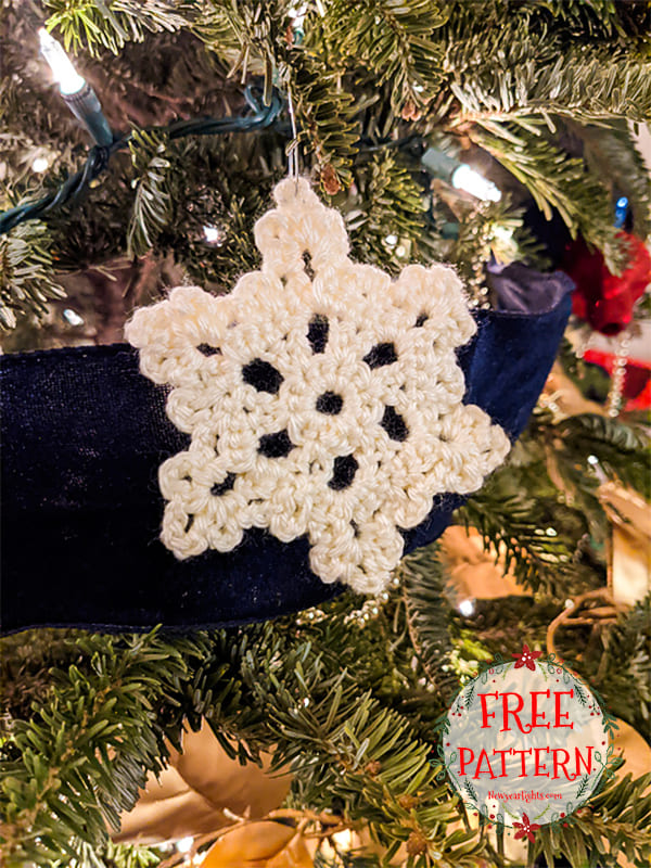 easy crochet snowflake pattern