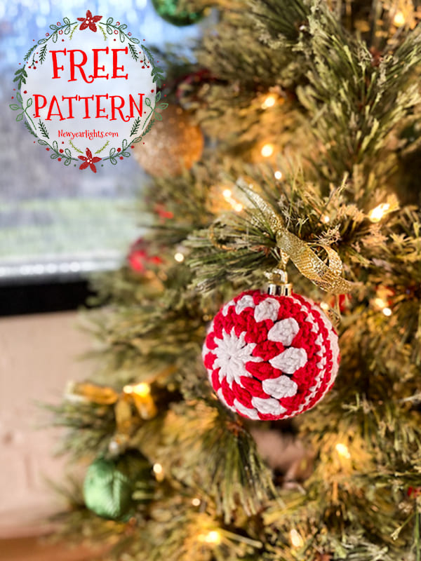 easy granny square crochet christmas baubles
