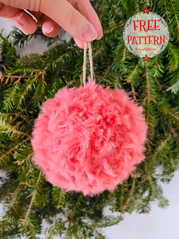 soft fur crochet christmas ornaments