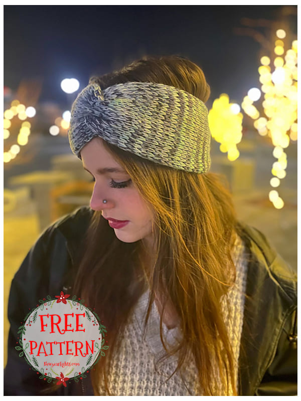 tunisian twisted ear warmer crochet pattern