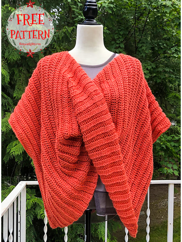 Swancho crochet poncho pattern