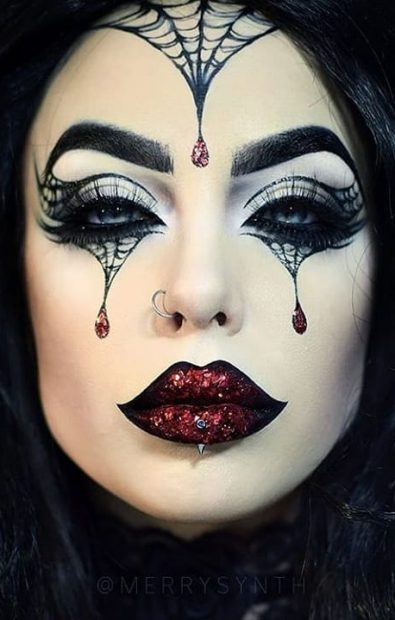 50 🎃 Scary and Beautiful Halloween Makeup to be tried in 2019 - Page 43 ...