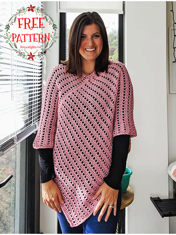 rectangle crochet poncho pattern