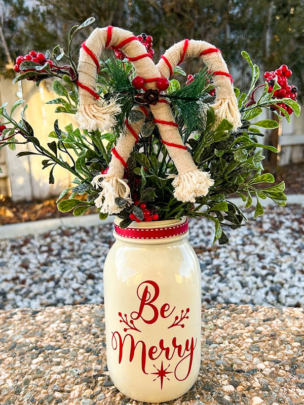 christmas candy jars