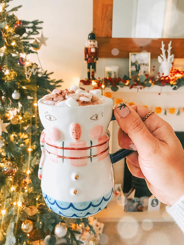 christmas hot chocolate mugs