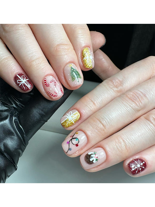 christmas tree nails