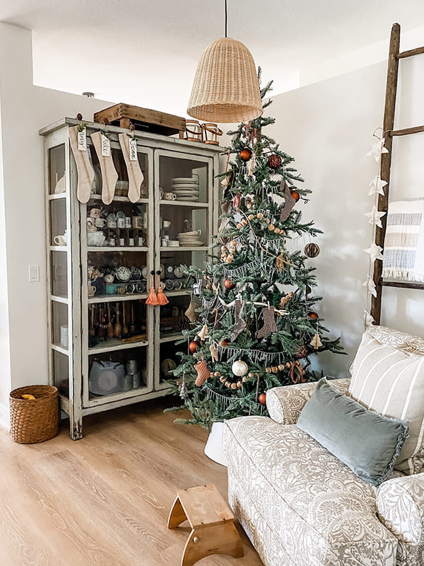 colorful christmas tree scandinavian