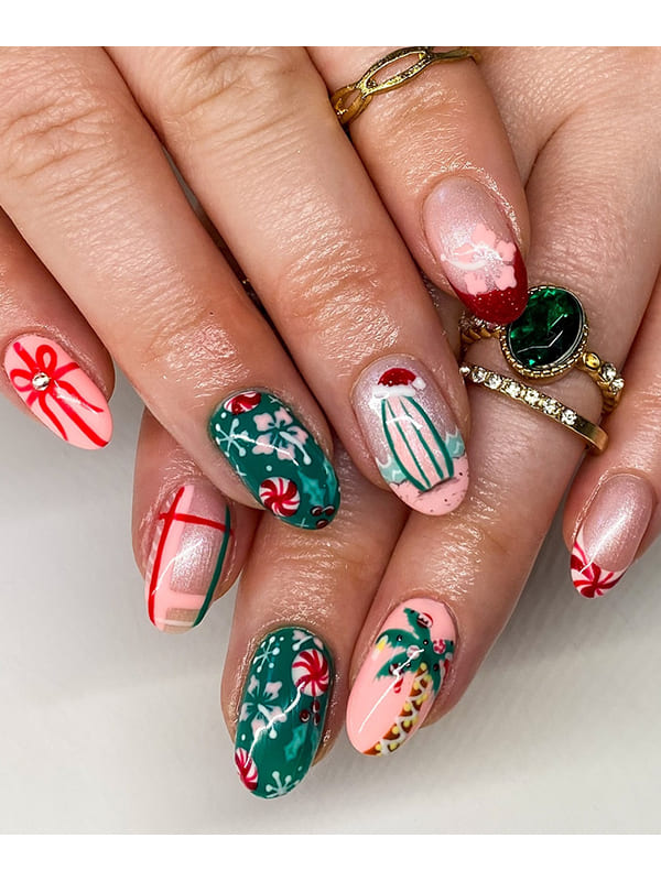 cute christmas nails