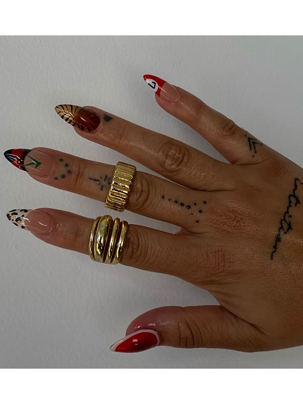 gel christmas nail designs