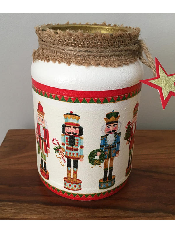 nutcracker christmas candy jar​