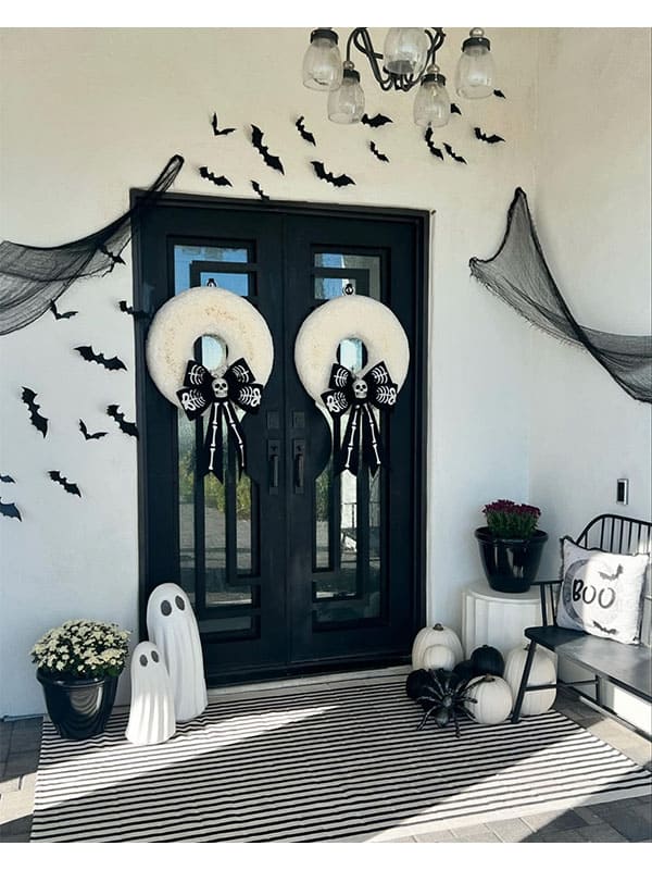 Black theme halloween decoration