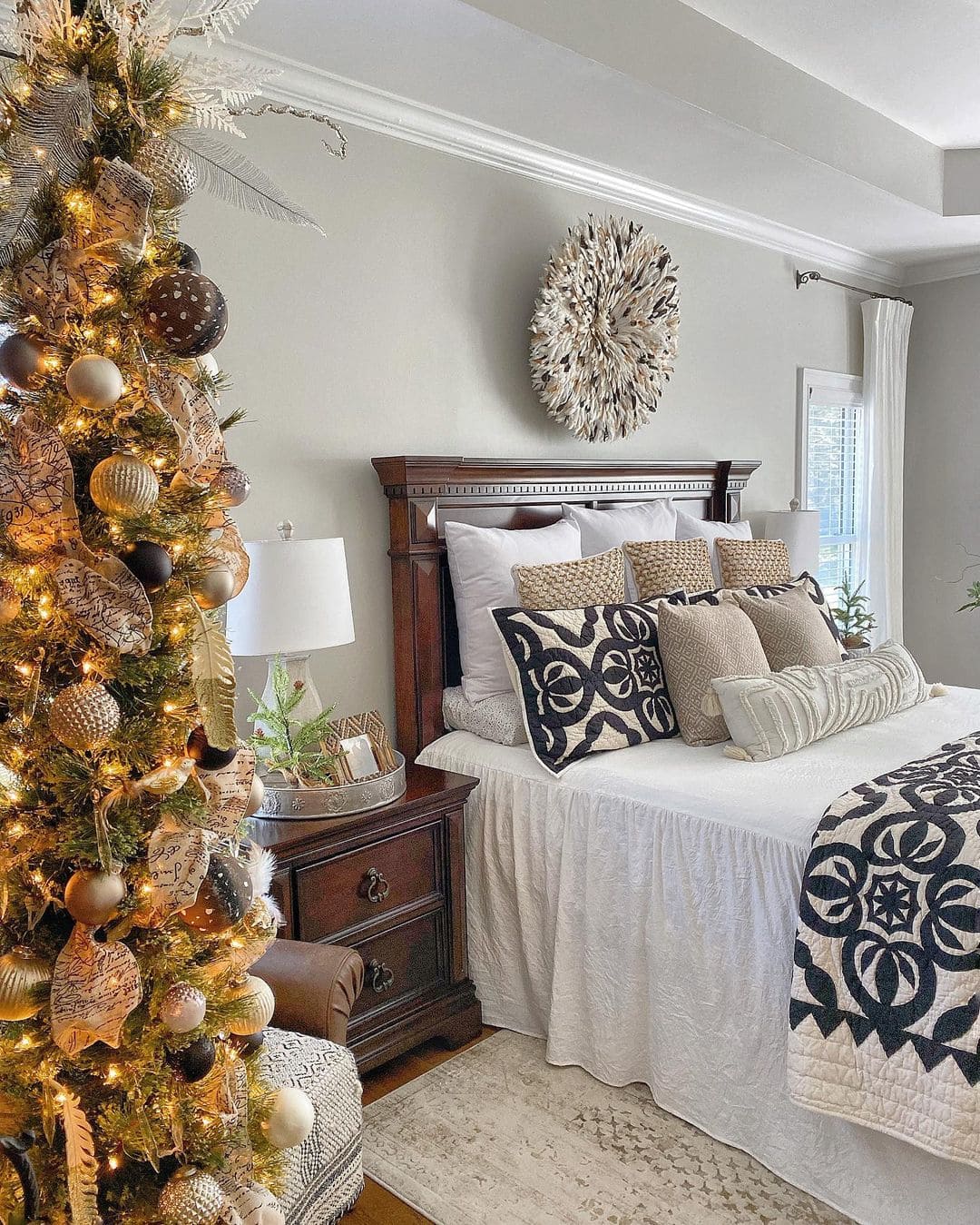 christmas bedroom decoration