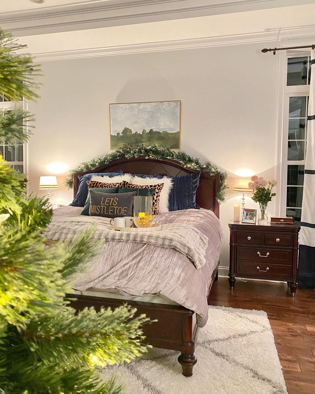 christmas bedroom decoration