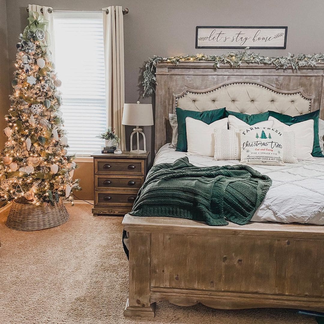 christmas bedroom decoration