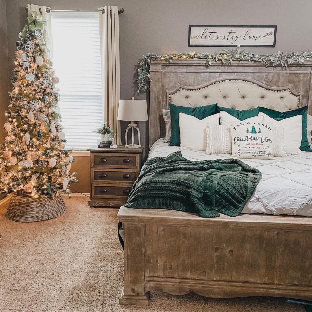 christmas bedroom decoration