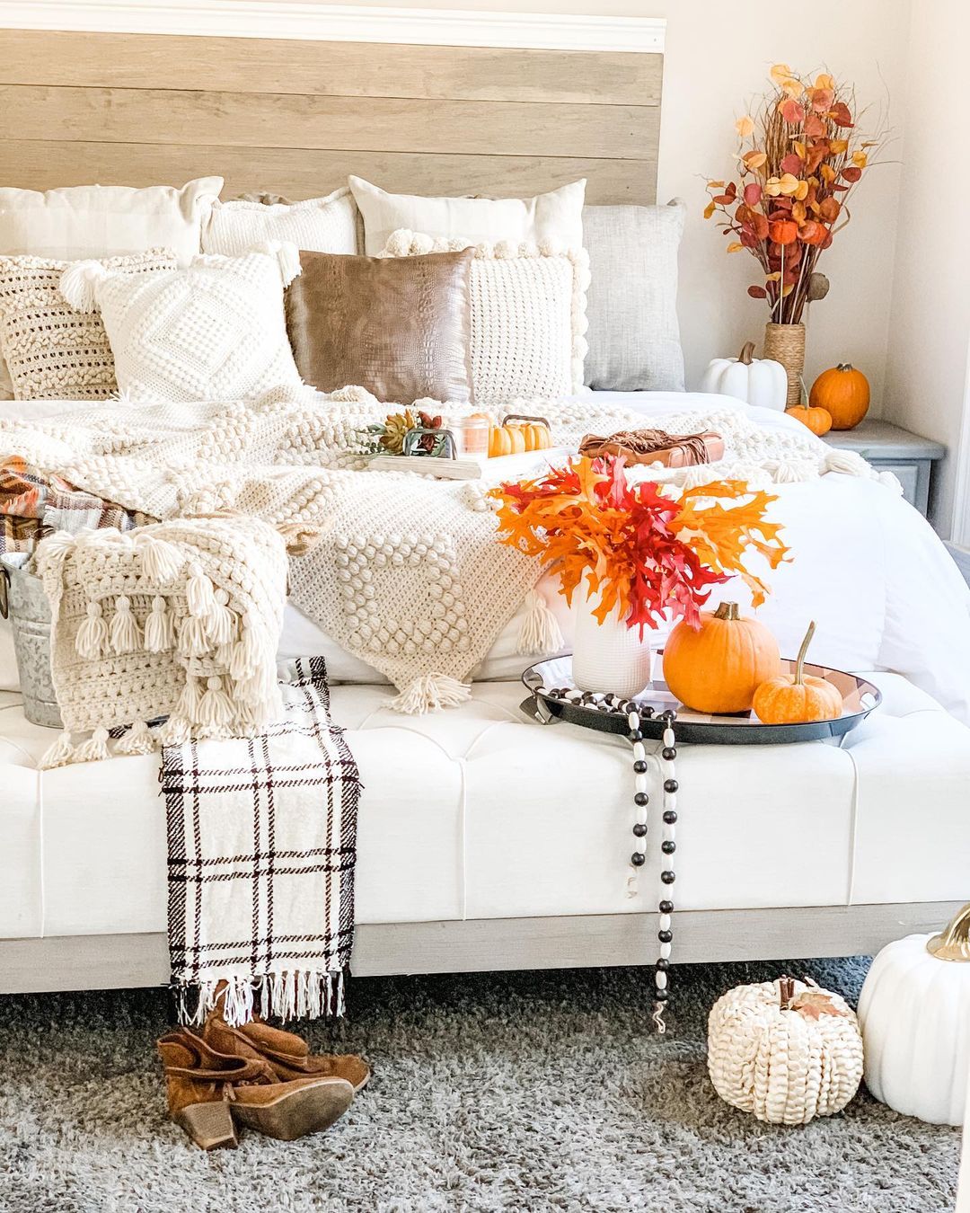 fall bedroom decor ideas