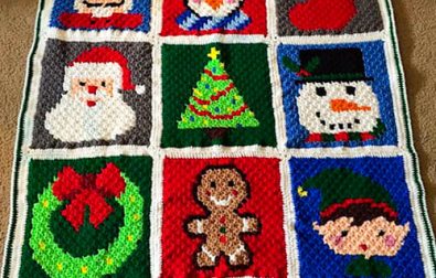 pixel-gingerbread-man-christmas-crochet-blanket-free-pattern