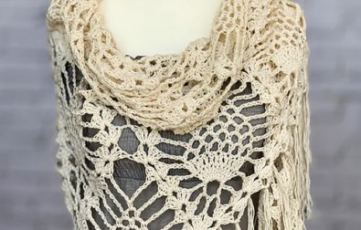 triangle-pineapple-crochet-lacy-shawl-free-pattern